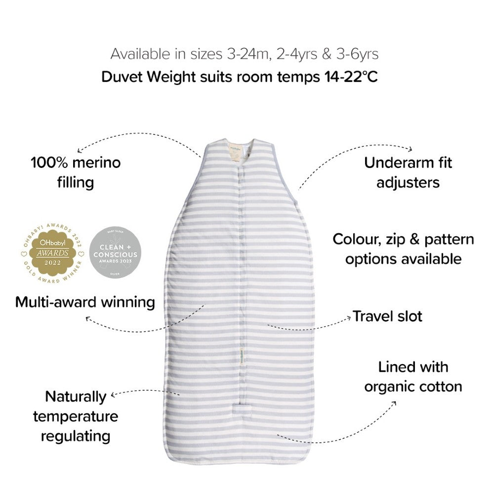 Woolbabe Duvet Weight Front Zip Sleeping Bag
