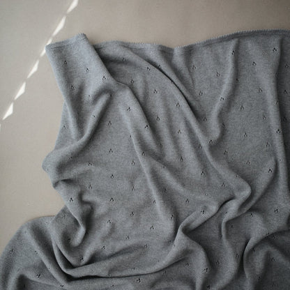 Organic Cotton Pointelle Blanket