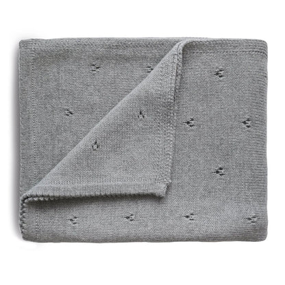 Organic Cotton Pointelle Blanket