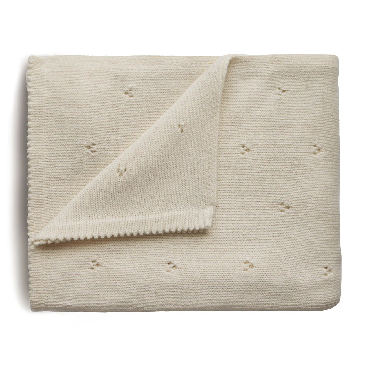 Organic Cotton Pointelle Blanket