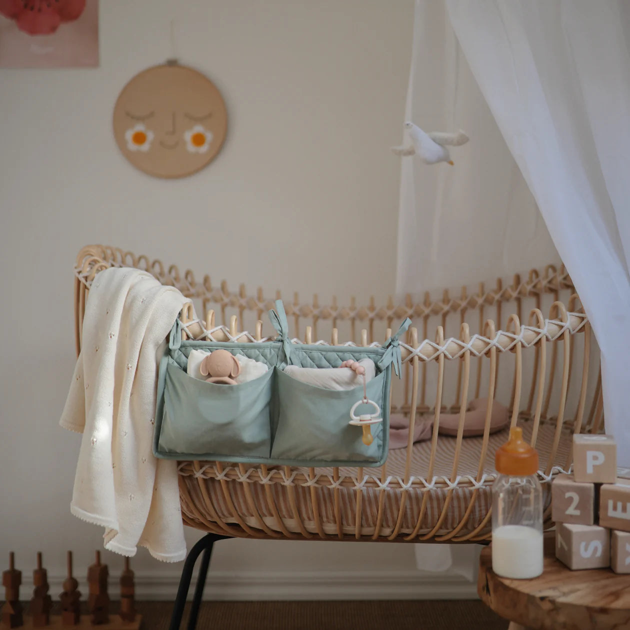 Organic Cotton Pointelle Blanket